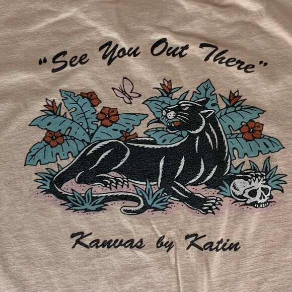 Katin Kanvas Cream Short Sleeve Crewneck Shirt Mens XL - Picture 2 of 6